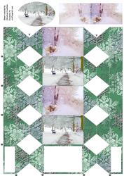 Winter Walks Cracker Box with Gift Tag