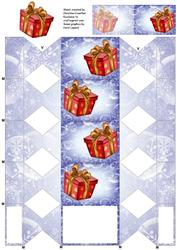 Christmas Present Cracker Box with Gift Tag