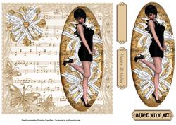 Dance with Me Quick Card with Oval Panel