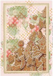Gingerbread Christmas Backing Paper