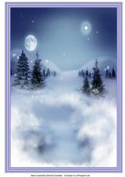 Fantasy Winter Background - Blue