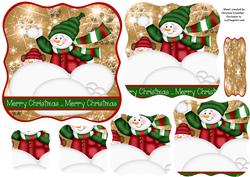 Snowball Fun Bracket Pyramid Topper with Blank Sentiment
