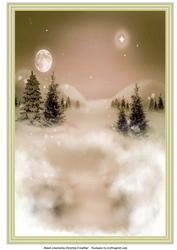 Fantasy Winter Background - Soft Gold