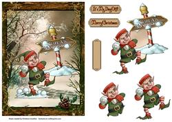 It's My Day Off! Christmas Elf Decoupage