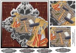 DIY Handyman Flourish Frame 2-twist Pyramid