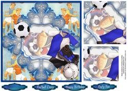 Football Crazy Flourish Frame 2-twist Pyramid