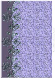 Floral Border Lilac Portrait Background