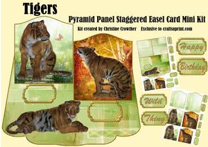 Tigers Pyramid Panel Staggered Easel Mini Kit