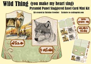 Wild Thing Pyramid Panel Staggered Easel Mini Kit