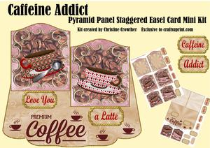 Caffeine Addict Pyramid Panel Staggered Easel Mini Kit