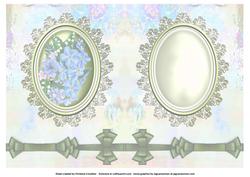 Friends Forever Forget-me-not Floral Cameo Insert