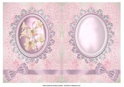Day Lily Floral Cameo Insert