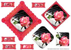 Romance Diamond Scalloped Topper Pyramage