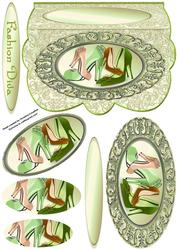Shoe Collection - Scalloped Oval Ironwork Pyramid