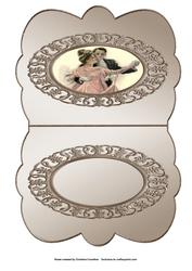 Dance of Love - Scalloped Oval Ironwork Insert
