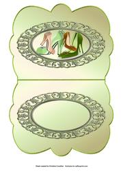 Shoe Collection - Scalloped Oval Ironwork Insert