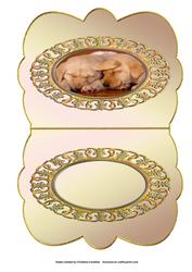 It's a Dog's Life - Scalloped Oval Ironwork Insert