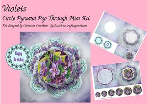 Violets Circle Pyramid Pop Through Mini Kit