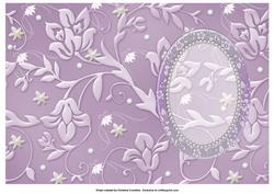 Pretty Lavender Floral Insert