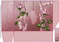 Pink Rosebuds - Large 19x15x6cm Gift Bag