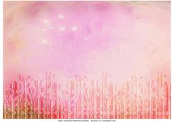 Pink Abstract Flower Trim Background