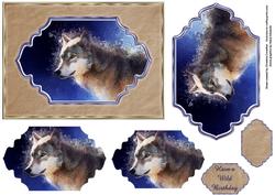 Have a Wild Birthday - Stunning Wolf Shaped Pyramid