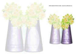 Jug of Daisies - Shaped Insert and Gift Tag