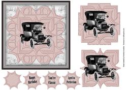 Framed Vintage Ford - Sepia