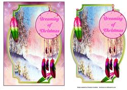 Dreaming of Christmas - Winter Scene - Dreamcatcher 2for1