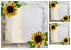 Sunflower Corners Background