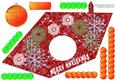 Christmas Snowflakes and Bauble Triangle-dangle