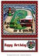 Racing Drivers Do It Quickly! Quick Birthday Card