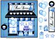 Birthday Boutique - Blue and Black