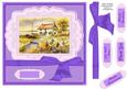 Seaside Cottage Purple - Birthday Thanks Get Well Retirement