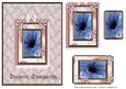 Deepest Sympathy Framed Blue Flower in Lace