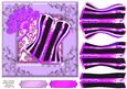 Hot Purple Corset - Girly Any Occasion Card