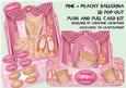 Pink & Peachy Ballerina Push and Pull Card Kit