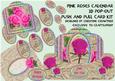 Pink Roses Calendar Push and Pull Card Kit