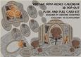 Vintage Sepia Roses Calendar Push and Pull Card Kit