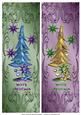 Pretty Christmas Trees - 2 Quick Card Fronts (2)