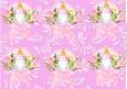 Baby Girl Cluster Large Hexagonal Gift Box Backing Paper