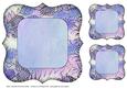 Floral Bracket Frame Background and Tags - Lilac and Lilac