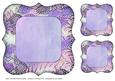 Floral Bracket Frame Background and Tags - Pink and Lilac