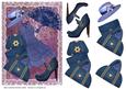 Handbags and Gladrags - Denim on Pink Swirls