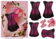 Oooh La La! Vintage Framed Corset & Fan