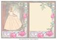 Peach Princess in Vintage Rose & Heart Frame Insert