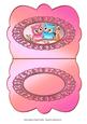 Owl Hugs & Kisses - Scalloped Oval Ironwork Insert