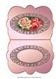 Pair of Roses - Scalloped Oval Ironwork Insert