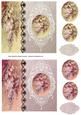 Vintage Floral Side Panel Pyramid - Wisteria 1