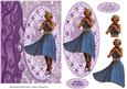 Ladies on Lace Panels - Blue Polka Dot Dress